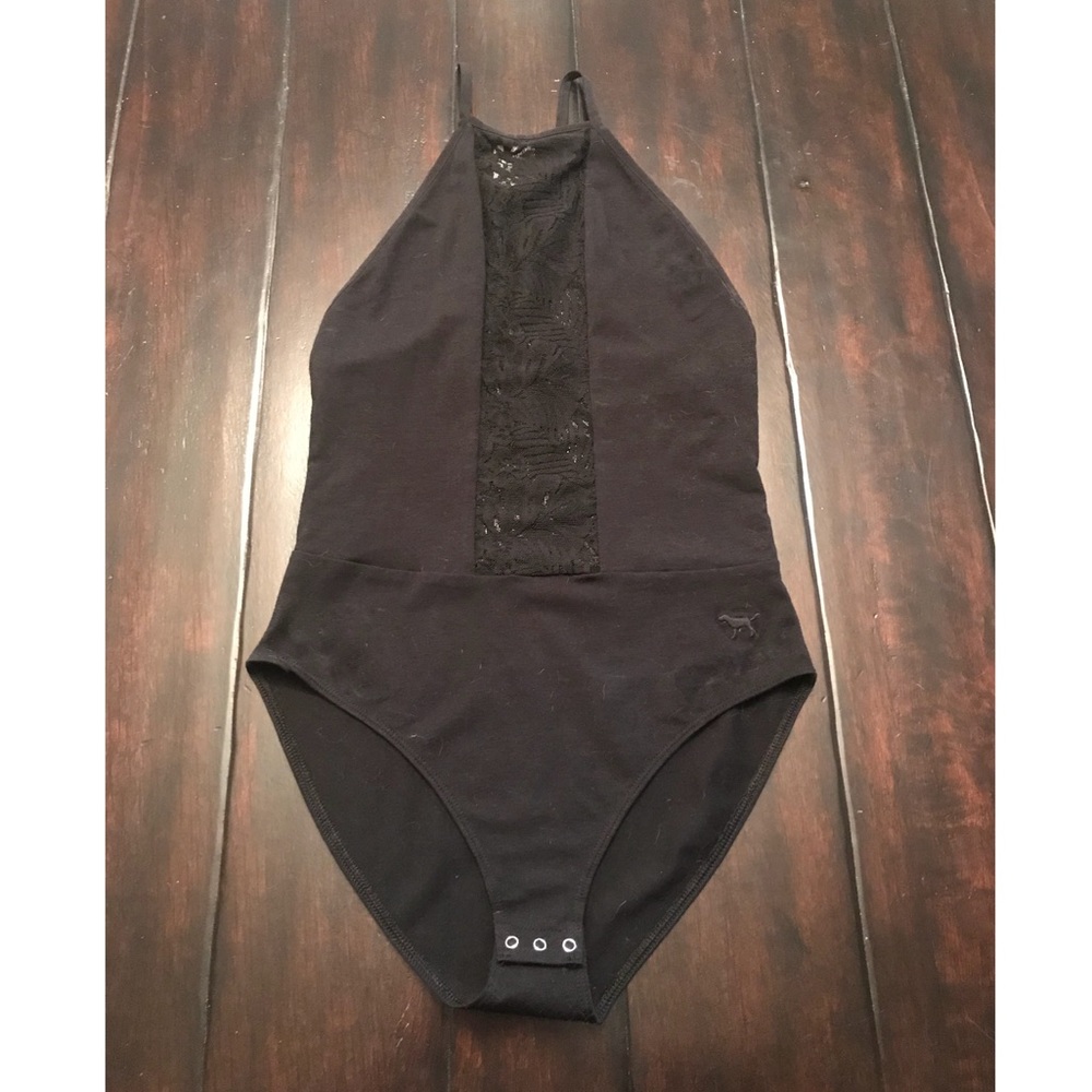 PINK Victoria’s Secret | Black High Neck Bodysuit
